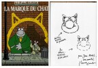 La Marque du Chat. ( Avec double dessin original et dédicace de Philippe Geluck ).. ( Bandes Dessinées ) - Philippe Geluck.
