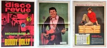 Disco-Revue, Le Lien Internationale des Rockers, n&deg; 7 de mars 1965, sp&eacute;cial hommage &agrave; Buddy Holly. ( Complet du poster de Gene Vincent ).. ( Rock ) - ...