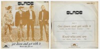 Rare 45 tours Slade : Get Down And Get With It - Know Who You Are.. ( Glam Rock - Disques ) - Slade.