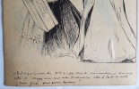 Magnifique dessin original à la plume par Charles Lapierre, légendé, dédicacé et signé par l'artiste.. ( Illustration - Dessin Original ) - Charles ...