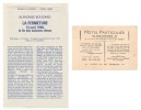 La Fermeture. 13 avril 1946 : La fin des Maisons Closes. ( Superbe dédicace de Alphonse Boudard à l'éditeur Jean-Claude Simoën ).. ( Prostitution ) - ...