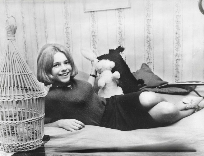 Superbe photographie originale en tirage argentique de France Gall en 1965.. ( Photographies - Musique ) - France Gall.