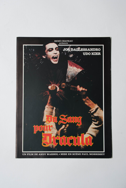 Rare synopsis original, d'exploitation en salles, pour le film " Du sang pour Dracula ( Blood for Dracula )  ".. ( Cin&eacute;ma - Affiches - Horreur ) - ...