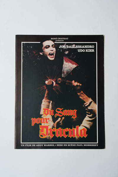 Rare synopsis original, d'exploitation en salles, pour le film " Du sang pour Dracula ( Blood for Dracula )  ".. ( Cin&eacute;ma - Affiches - Horreur ) - ...