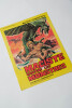 Rare affichette originale d'exploitation en salles, pour le film de italien  " Maciste contre les monstres ( Maciste contro i mostri ) ".. ( Cin&eacute;ma - ...