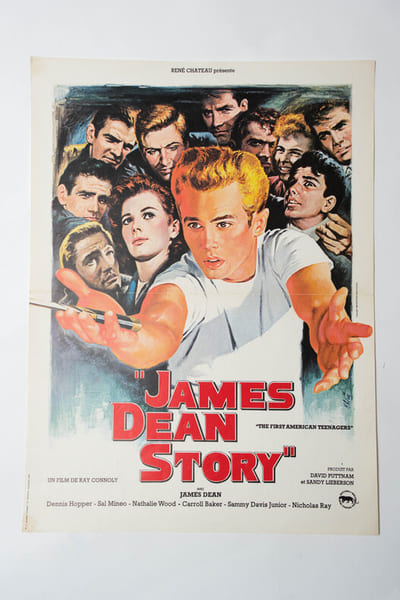 Rare affiche originale, d'exploitation en salles, pour le film documentaire " James Dean Story ( The first american teenagers ".. ( Cin&eacute;ma - Affiches ...