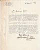Lettre tapuscrite sign&eacute;e et dat&eacute;e par L&eacute;o Malet destin&eacute;e au journaliste et &eacute;crivain Michel G&eacute;oris.. ( Michel G&eacute;oris ) - L&eacute;o Malet.