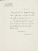 Superbe Lettre manuscrite sign&eacute;e, dat&eacute;e et d&eacute;dicac&eacute;e par L&eacute;o Malet destin&eacute;e &agrave; l'&eacute;diteur, auteur et critique Alfred Eibel.. ( Alfred Eibel ) - L&eacute;o ...