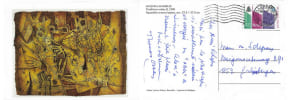 Superbe lot de 6 carte de voeux manuscrites, sign&eacute;es, de Thomas Owen &agrave; Michel Schepens, parlant de Georges Simenon, Bob Morane et Henri Vernes. ( 4 ...