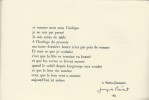 Vignette pour les Vignerons. ( Tirage de tête numéroté sur vélin ).. Jacques Prévert - Françoise Gilot - Marianne.