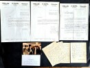 Exceptionel ensemble de Pol Vandromme, consacré à Georges Simenon, composé des textes " La sortie manquée de Simenon " en 10 feuilles manuscrites ...