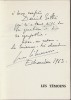 Les Témoins. ( Avec superbe dédicace de Georges Simenon à Daniel Gillès de Pélichy ).. Georges Simenon - Jean Jacquelin.