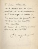 Corps Perdu. ( Tirage hors commerce, numéroté sur vélin avec superbe dédicace à l'Historien Louis Chevalier ). Philippe Soupault - Jean Lurçat.