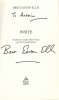White. ( Avec cordiale dédicace autographe, signée, de Bret Easton Ellis à Antoine de Caunes ).. Bret Easton Ellis.