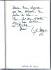 Carnet avec 19 dédicaces d'écrivains du Salon du Livre à Paris de 1986 et Foire du Livre de 1987. Régine Deforges - Pierre Gripari - Alain Demouzon - ...