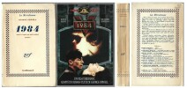 1984. ( Edition originale avec mention fictive à laquelle on joint le DVD du film de Michael Radford ).. ( Dystopie - Littérature adaptée au Cinéma ) ...