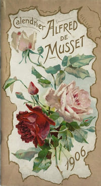 Calendrier Alfred de Musset 1906.
