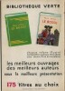 Catalogue des Parutions des ouvrages de la Bibliothèque Verte de 1951.. ( Bibliographie - Bibliophilie ) - Anonyme.