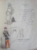 Chez les Toubibs ( Scènes d'Hôpital ) + dédicace autographe signée de 6 lignes de l'auteur, accompagnée d'un magnifique dessin original au crayon noir ...