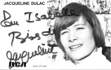 Carte postale RCA dédicacée par Jacqueline Dulac.. ( Cartes Postales - Chanson Française ) - Jacqueline Dulac - Jean-Pierre Leloir.