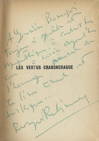 Les Vertus Craboncrague. ( Avec superbe dédicace, pleine page, de Roger Rabiniaux )