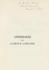 Anthologie de l'Amour Sublime. ( Dédicacé à André Berry ). Benjamin Péret.