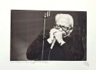 Superbe photographie en tirage argentique de l'harmoniciste et guitariste, Toots Thielemans, prise en 1999 en belgique au Gaumes Jazz Festival.. ( ...