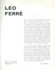 Récital Léo Ferré avec belle dédicace à Barbara Frot.. Léo Ferré.