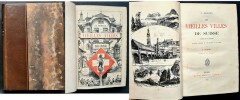 Les vieilles villes de Suisse . Notes et Souvenirs avec 105 dessins à la plume, reproduits en fac-similé.. ( Suisse ) - Albert Robida.