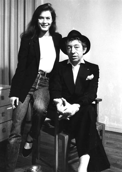 Lot de 3 photographies originales argentiques de Serge Gainsbourg et Bambu, extraites du film r&eacute;alis&eacute; par Pierre Desfons pour Antenne 2 en 1982, ...