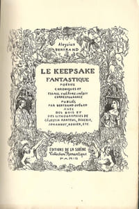 Le Keepsake Fantastique. ( Tirage numéroté sur pur fil, dédicacé par Bernard Guégan ).