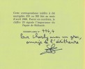 Ma Main...Lettres Inédites à Claude Seignolle. ( Un des 500 exemplaires numéroté sur arches vert, dédicacé par Sylvain Goudemare ).. André Hardellet - ...