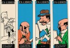 Hergé, boîte avec 10 Ex-libris " Tintin ".. ( Bandes Dessinées Objets Para-BD ) - Georges Rémi dit Hergé - Tintin.