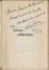 Les Epices Libertines. ( Tirage de tête numéroté à 25 exemplaires sur hollande, avec superbe dédicace + lettre autographe de Charles-Étienne au député ...