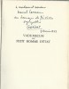 Vade-Mecum du Petit Homme d'Etat.  ( Tirage numéroté sur vélin, illustré par Maurice Henry et dédicacé par l'auteur à Marcel Laureau dit Erix ).. ...