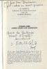 Conan Lord, Carnets Secrets d'un Cambrioleur. ( Avec belle dédicace autographe, signée et petit dessin de Serge Brussolo à Jean-Yves Duchemin ). Serge ...