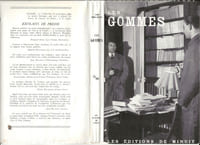 Les Gommes avec rarissime jaquette photographique.