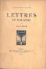 Lettres de Malaisie. ( Un des exemplaires numéroté sur papier de rives ). ( Utopie ) - Paul Adam - Maurice de Becque.