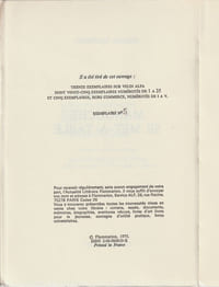 Manouche se met à Table. ( Un des 25 exemplaires, numérotés, du tirage de tête sur vélin d'alfa ).
