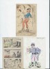 Emouvant lot de 10 Cartes Postales rédigées et dessinées par un " Poilu ", le Caporal L.Didier, expédiées depuis le Front à son épouse, toutes ...