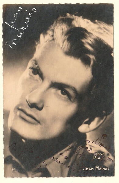 Carte Postale de Jean Marais. ( Avec cordiale d&eacute;dicace de Jean Marais ). . ( Cartes Postales - Cin&eacute;ma ) - Jean Marais.