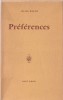 Pr&eacute;f&eacute;rences. ( Un des 100 exemplaires num&eacute;rot&eacute;s sur alfa mousse navarre ). Julien Gracq.