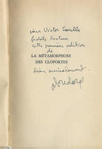 La Métamorphose des Cloportes. ( Avec superbe dédicace de Alphonse Boudard ).
