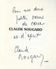 Claude Nougaro. ( Avec magnifique dédicace de Claude Nougaro avec feuille du concert du 30 avril 1966 au Point Gamma ).. ( Jazz - Chanson Française ) ...