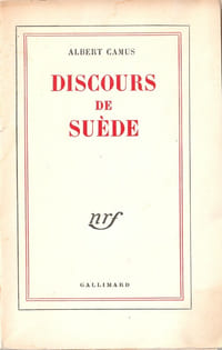 Discours de Suède. ( Un des 210 exemplaires numérotés sur pur fil ).