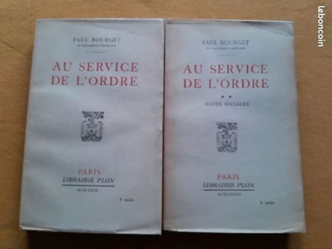 Au service de l'ordre. BOURGET, Paul