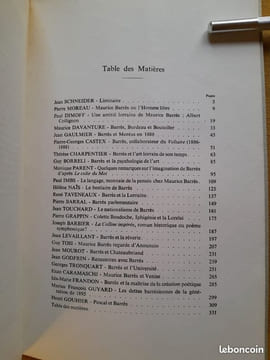 Maurice Barrès - Actes du colloque organisé par la Faculté des lettres et des sciences humaines de l'Université de Nancy (22-25 octobre 1962) . Coll.