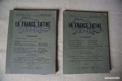 8 numéros de la revue LA FRANCE LATINE (Occitanie - régionalisme)