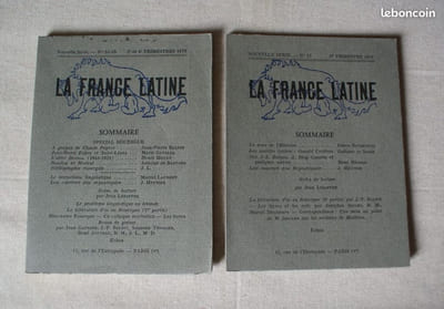 8 numéros de la revue LA FRANCE LATINE (Occitanie - régionalisme)