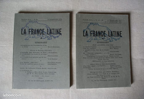 8 numéros de la revue LA FRANCE LATINE (Occitanie - régionalisme). COLLECTIF